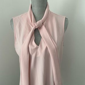 Pink Nine West Sleeveless Blouse